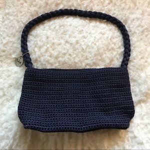 The Sak Original Small Blue Crochet Purse